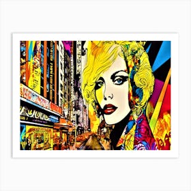 Girl In A City - New York City Art Print