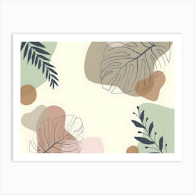 Abstract Leaves 10 Art Print