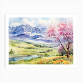 Watercolor Painting 2 Art Print