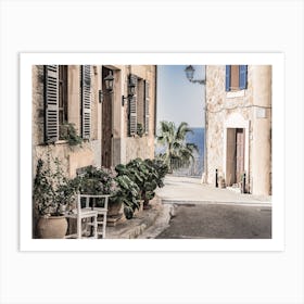 Spain Print, Mediterranean village Banyalbufar on Mallorca, Balearic islands Art Print