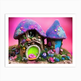 Fairy Houses Art Print