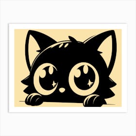 Kawaii Cat Art Print