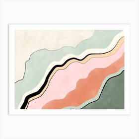 Abstract Pastel Painting Art Print