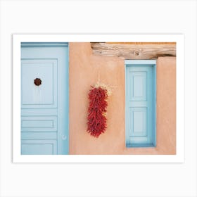 Chiles Hanging To Dry Art Print