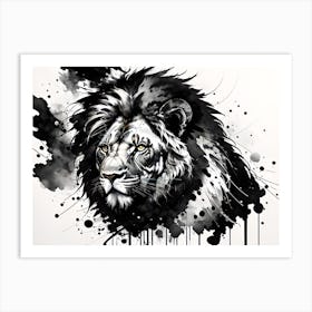 Lion Painting 50 Art Print