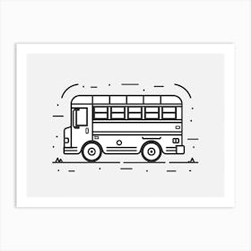 School Bus 8 Art Print