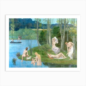 Naked Women, Summer, Pierre Puvis De Chavannes Art Print