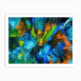 Acrylic Extruded Painting 234 Art Print