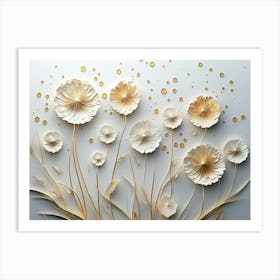 Paper Flowers 79 Art Print