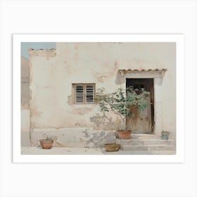 House In Greece Art Print