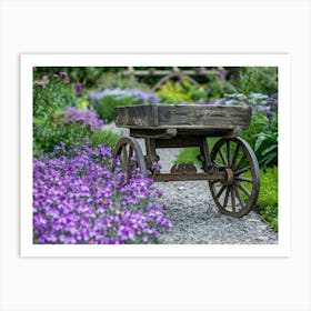 Garden Cart Art Print