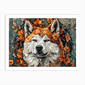 Akita Fine Art Portrait 2 Art Print