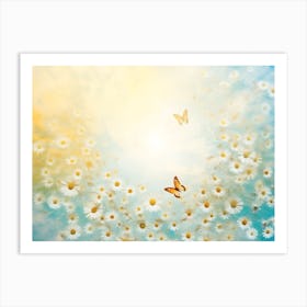 Daisies In The Sky Art Print