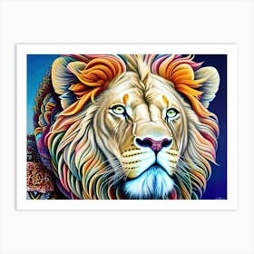 Lion Painting 114 Art Print