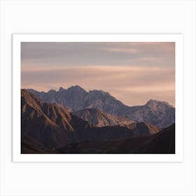 Pastel Mountain Skies Art Print