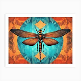 Dragonfly Saddlebags Tramea Lacerata 1 Art Print