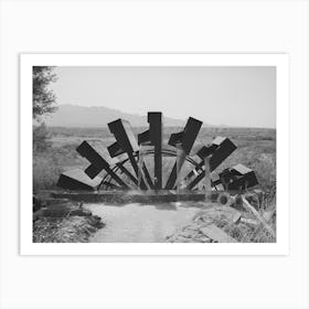 Fsa (Farm Security Administration) Cooperative Waterwheel Near Little Field Art Print