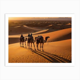 Leonardo Kino Xl A Stunning Image Depicting A Caravan Of Camel 0 (1) Poster