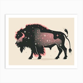 Bison Zodiac Art Print