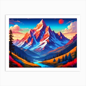 Mountain Landscape 1 Art Print