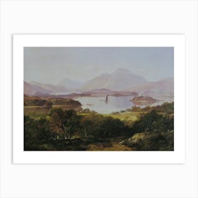 Loch Ness Monster - Scottish Landscape Parody Art Print