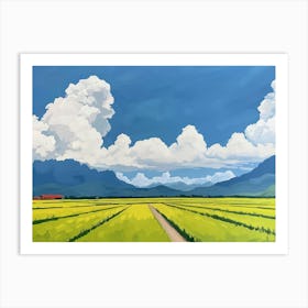 Field Of Rice 1 Art Print