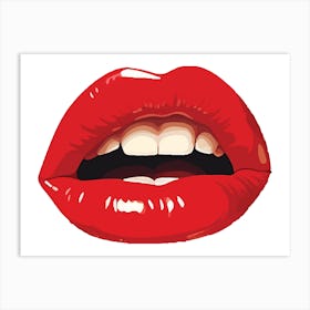 Red Lips Art Print