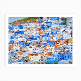 Blue City Of Chefchaouen Art Print