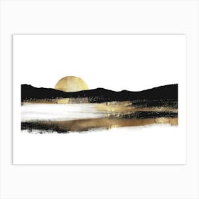 Sunset In The Mountains 84 Art Print