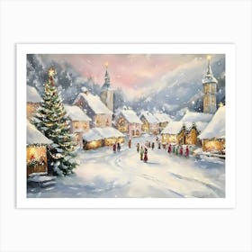 Christmas Village 8 Art Print