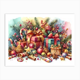 Christmas Presents Art Print