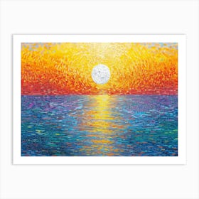 Sunset Over The Ocean 61 Art Print