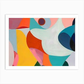 Abstract Painting Colors of Mallorca Art Print