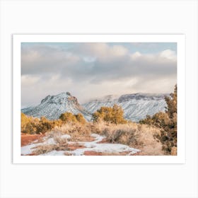 Snowy Utah Desert Art Print