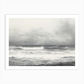 Vintage Ocean Painting Art Print