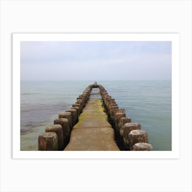 Pier at the North Sea Art Print