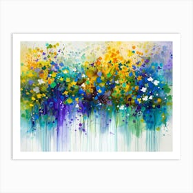 Abstract Flower Painting 18 Art Print