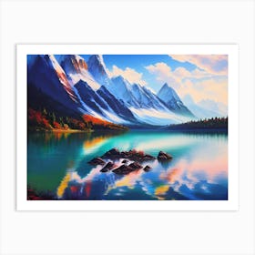 Mountain Lake 24 Art Print