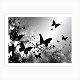 Butterfly Wallpaper 27 Art Print