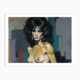 'The Nude Woman' inspired by NY studio54 Art Print