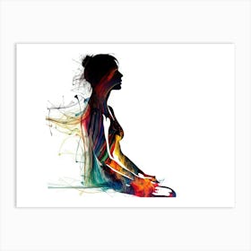 Meditating Woman 1 Art Print