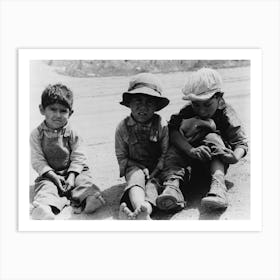 Spanish American Children, Penasco, New Mexico By Russell Lee Art Print