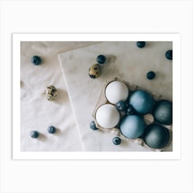 Blue Eggs And Blueberries 5 Art Print