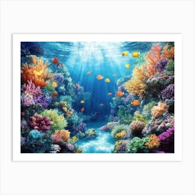 Coral Reef Art Print