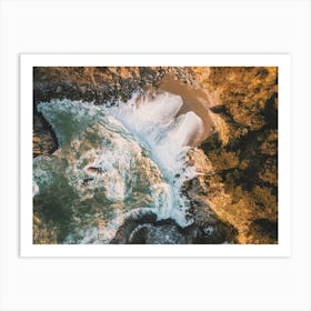 Waves On Beach Art Print