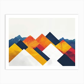 Abstract Mountains 2 Art Print