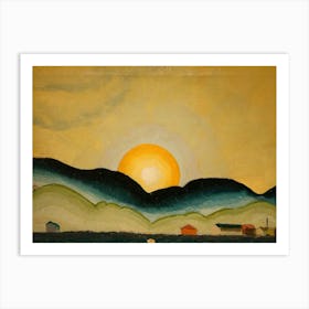 Sunset In The Mountains 2 Art Print