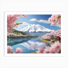 Cherry Blossoms In Japan 12 Art Print