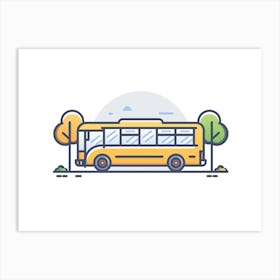 School Bus 5 Art Print