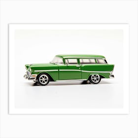 Toy Car 55 Chevy Nomad Green Art Print